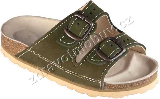 dětské pantofle 1002 PEH2 d oliva