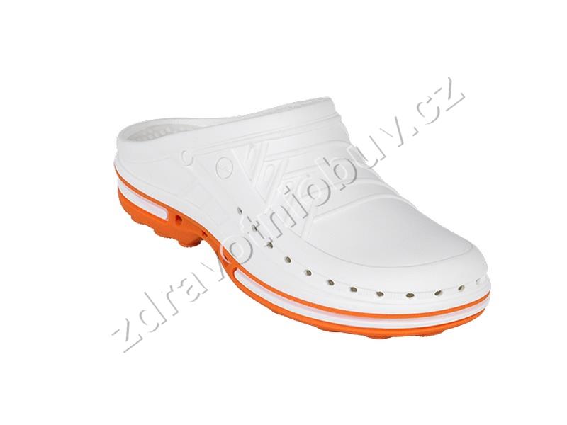 pantofle WOCK Clog 01 orange/white