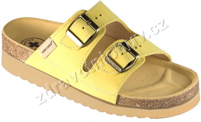 pantofle 1002/006 KLH2 žluté