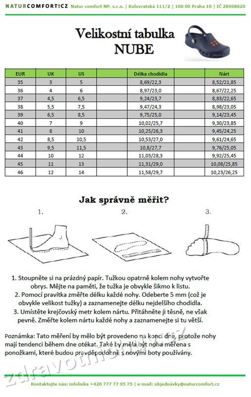 Velikostní tabulka